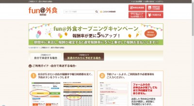 食べるだけで「報酬」ゲット！飲食店クーポンサイト 『fun＠外食 -関西版-』8月にリリース